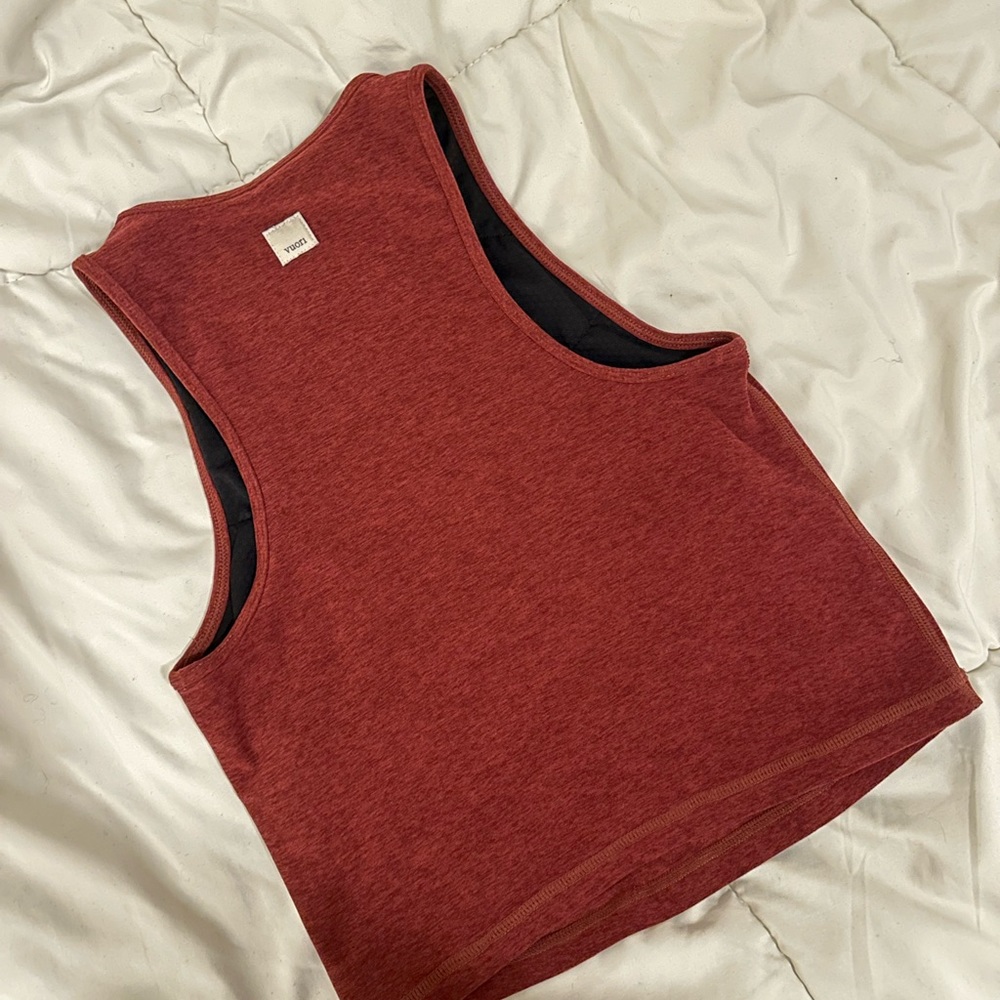 Vuori Red Crop Top